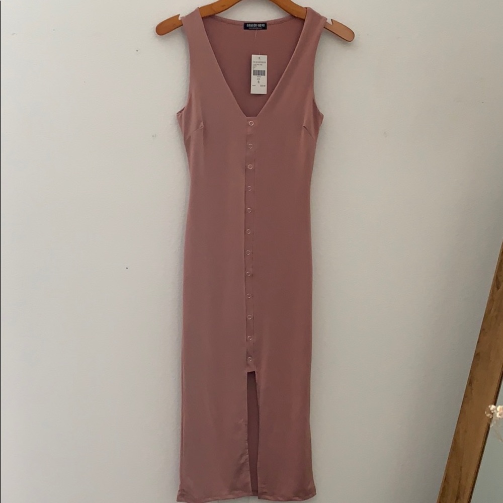 Tank dress with button detail. NWT.